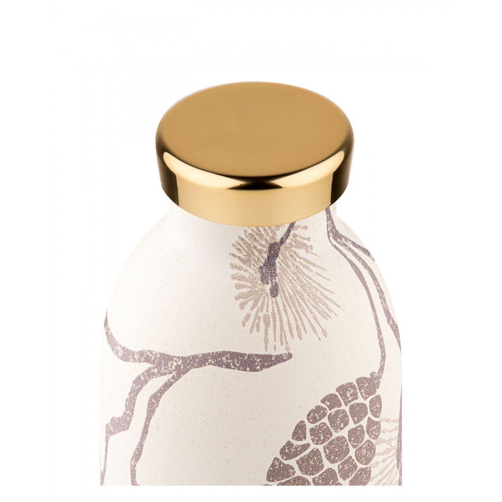 24BOTTLES Clima Bottle Gold Pines Stainless Steel 500ml