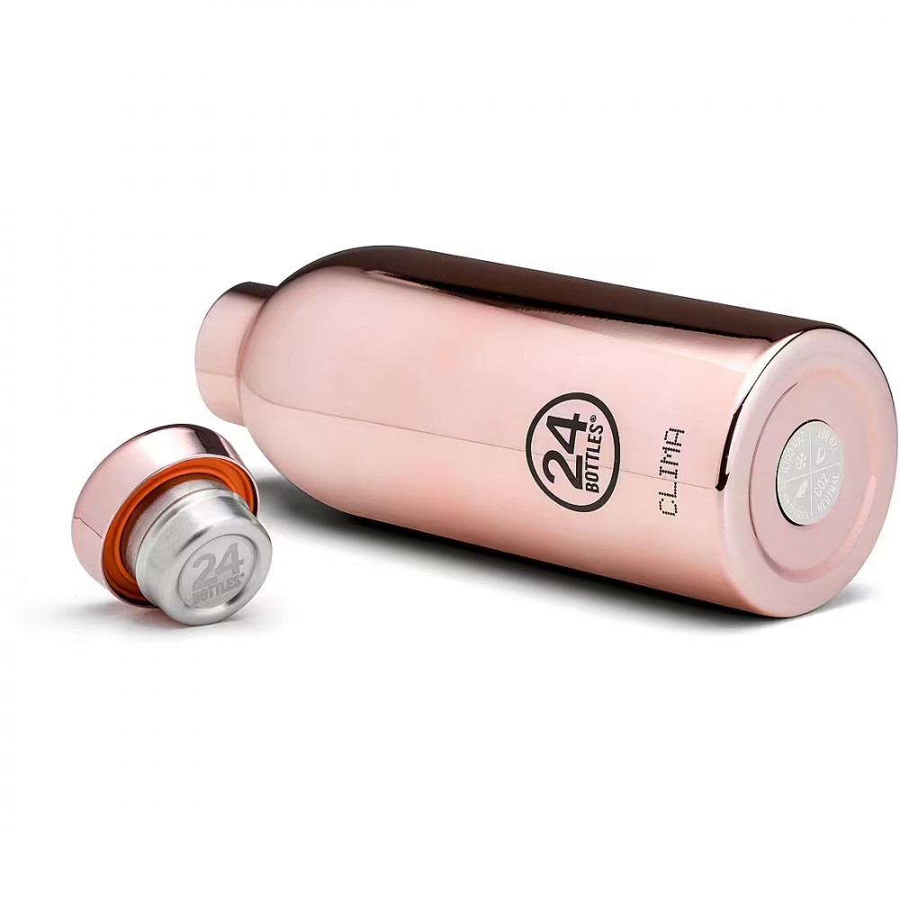 24BOTTLES Clima Bottle Rose Gold Stainless Steel 500ml