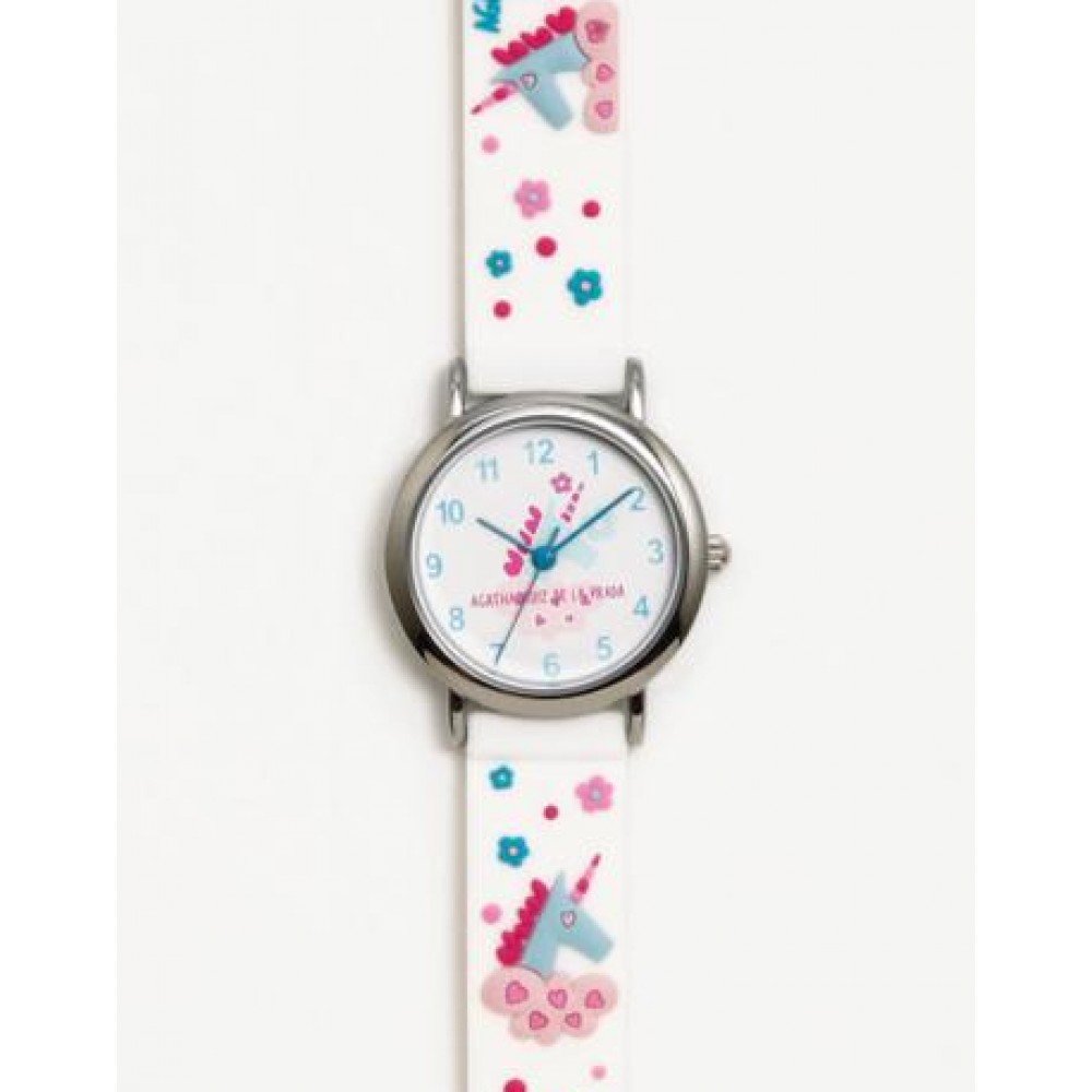 Agatha Ruiz De La Prada Παιδικό Ρολόι Μονόκεροι Πλαστικό Λουράκι AGR292B