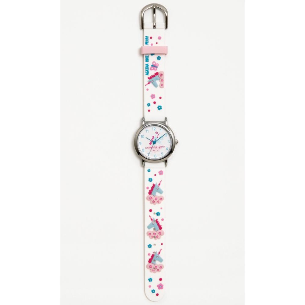 Agatha Ruiz De La Prada Παιδικό Ρολόι Μονόκεροι Πλαστικό Λουράκι AGR292B