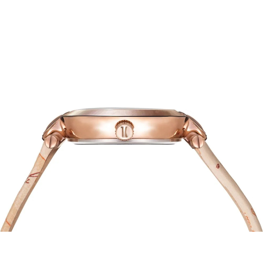 Alviero Martini 1a Classe Madeira Ρολόι Ροζ Χρυσό Δερμάτινο Λουρί 1687291