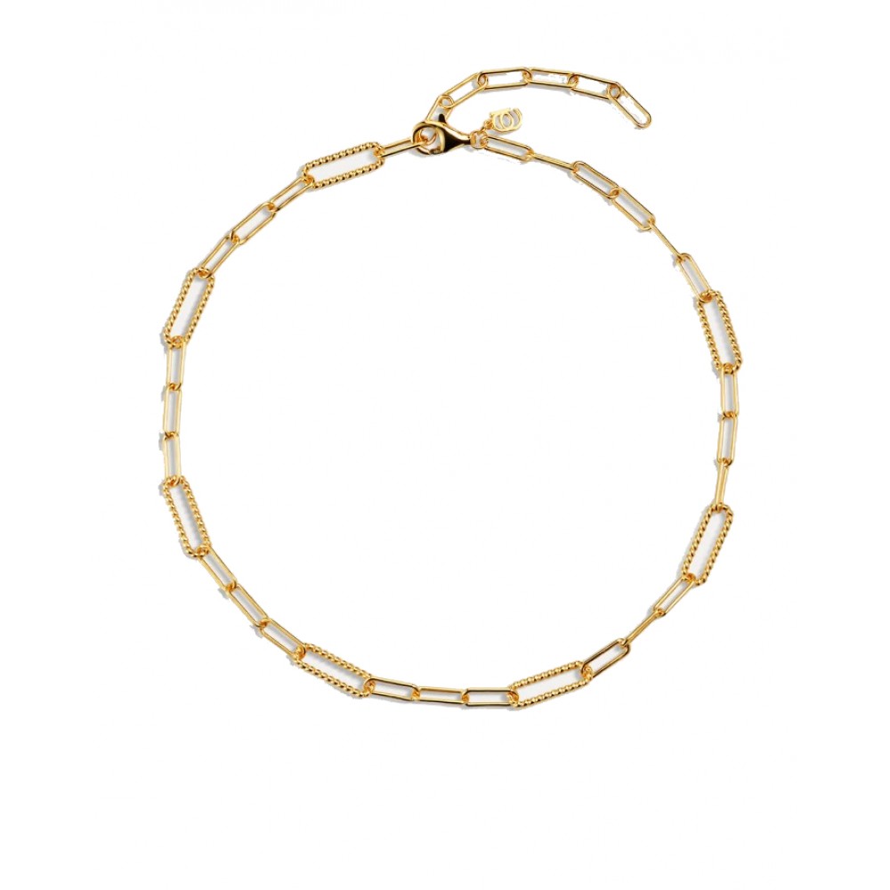 ALEYOLE Laforet Gold Επιχρυσωμένη Αλυσίδα Ασήμι 925 NG4338