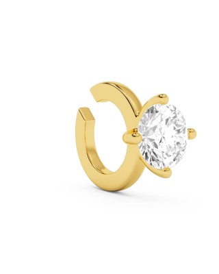 BILLION AVENUE SOLITAIRE CLASSIC EARCUFF GOLD