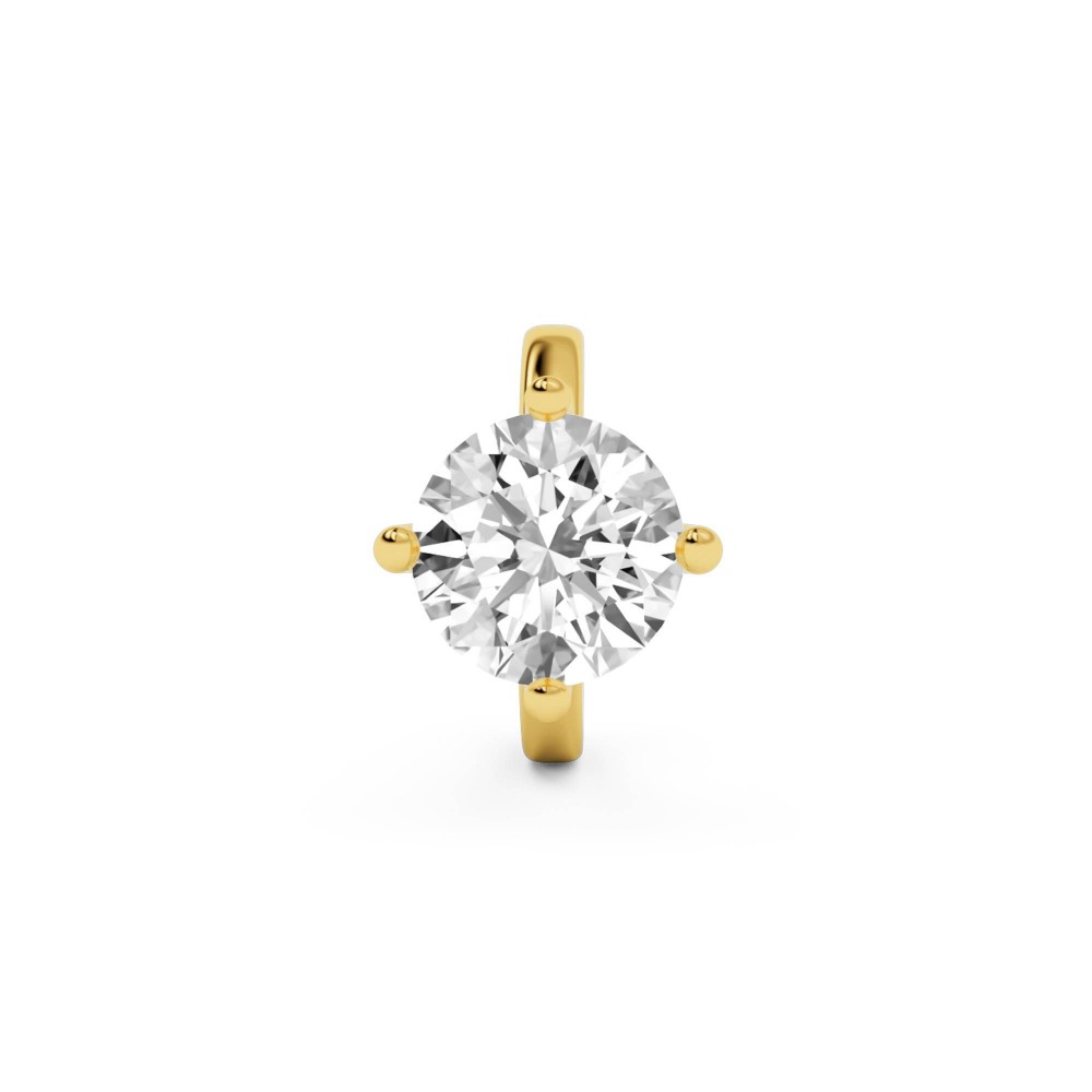 BILLION AVENUE SOLITAIRE CLASSIC EARCUFF GOLD