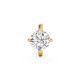 BILLION AVENUE SOLITAIRE CLASSIC EARCUFF GOLD