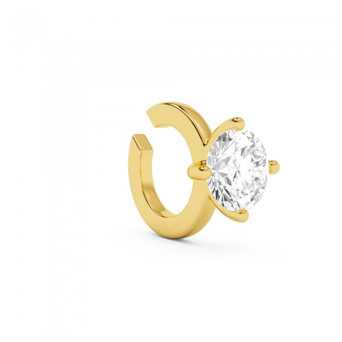 BILLION AVENUE SOLITAIRE CLASSIC EARCUFF GOLD