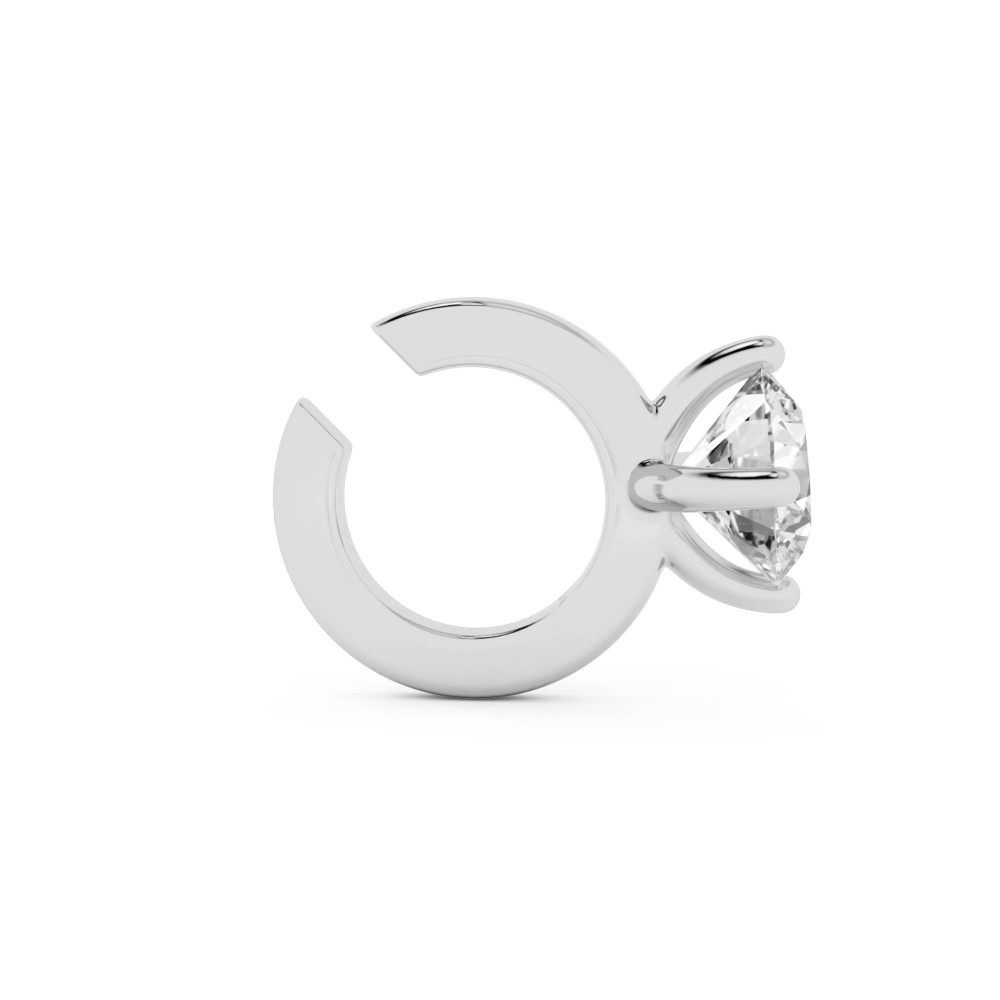 BILLION AVENUE SOLITAIRE CLASSIC EARCUFF SILVER