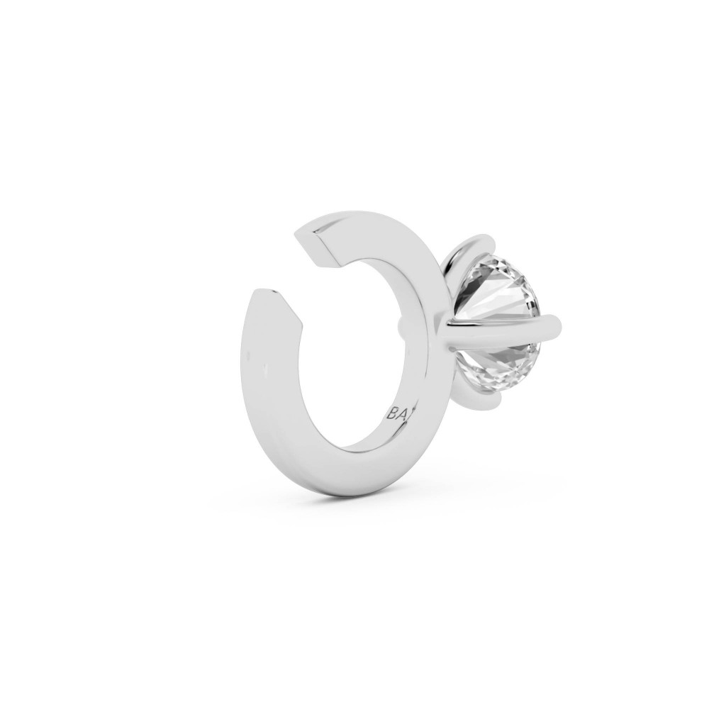 BILLION AVENUE SOLITAIRE CLASSIC EARCUFF SILVER