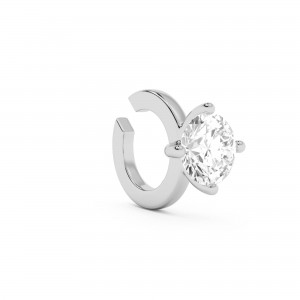 BILLION AVENUE SOLITAIRE CLASSIC EARCUFF SILVER