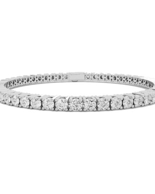 BILLION AVENUE TENNIS DIAMOND BRACELET 3mm ΒΡΑΧΙΟΛΙ ΡΙΒΙΕΡΑ SILVER 18ΜΜ