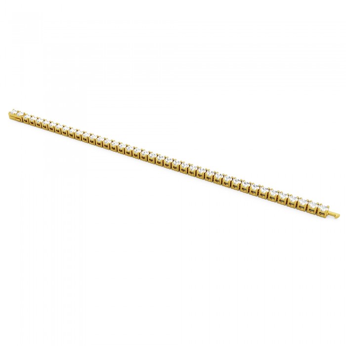 BILLION AVENUE TENNIS DIAMOND BRACELET 3mm ΒΡΑΧΙΟΛΙ ΡΙΒΙΕΡΑ GOLD 16ΜΜ