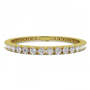 BILLION AVENUE TENNIS DIAMOND BRACELET 4mm ΒΡΑΧΙΟΛΙ ΡΙΒΙΕΡΑ GOLD 17ΜΜ