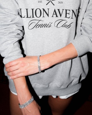 BILLION AVENUE TENNIS DIAMOND BRACELET 3mm ΒΡΑΧΙΟΛΙ ΡΙΒΙΕΡΑ SILVER 18ΜΜ