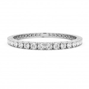 BILLION AVENUE TENNIS DIAMOND BRACELET 4mm ΒΡΑΧΙΟΛΙ ΡΙΒΙΕΡΑ SILVER 18ΜΜ