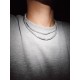 BILLION AVENUE TENNIS DIAMOND NECKLACE 3mm ΚΟΛΙΕ ΡΙΒΙΕΡΑ SILVER 45