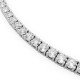 BILLION AVENUE TENNIS DIAMOND NECKLACE 3mm ΚΟΛΙΕ ΡΙΒΙΕΡΑ SILVER 45