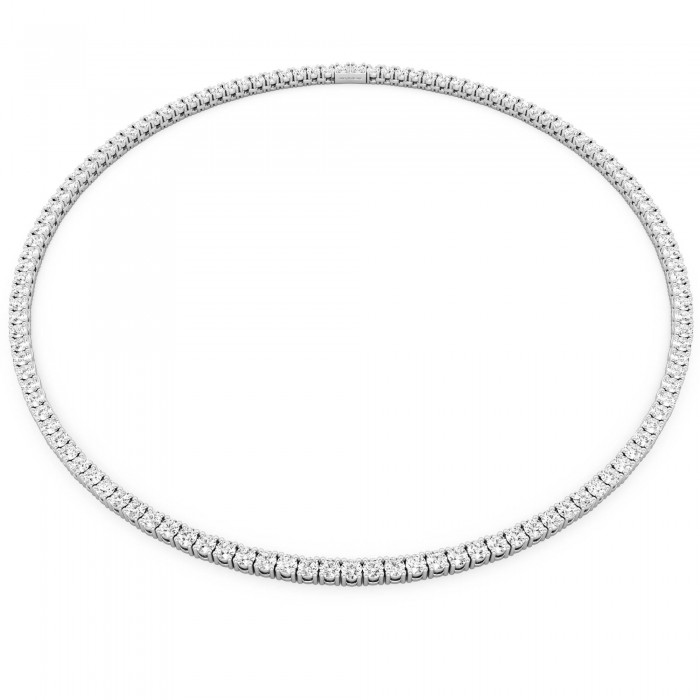 BILLION AVENUE TENNIS DIAMOND NECKLACE 3mm ΚΟΛΙΕ ΡΙΒΙΕΡΑ SILVER 45
