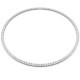 BILLION AVENUE TENNIS DIAMOND NECKLACE 3mm ΚΟΛΙΕ ΡΙΒΙΕΡΑ SILVER 45