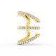 BILLION AVENUE TRIO IVY DIAMOND EARCUFF GOLD