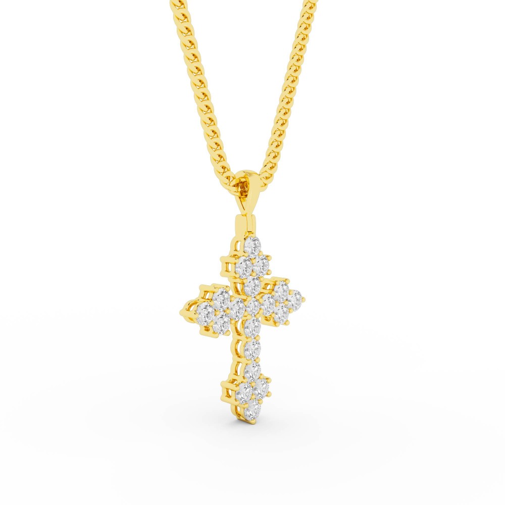 BILLION AVENUE AVA CROSS NECKLACE ΣΤΑΥΡΟΣ ΚΟΛΙΕ GOLD BILLION AVENUE AVA CROSS NECKLACE ΣΤΑΥΡΟΣ ΚΟΛΙΕ GOLD