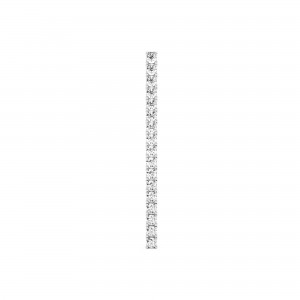 BILLION AVENUE BARI DIAMOND EARSTUD SILVER