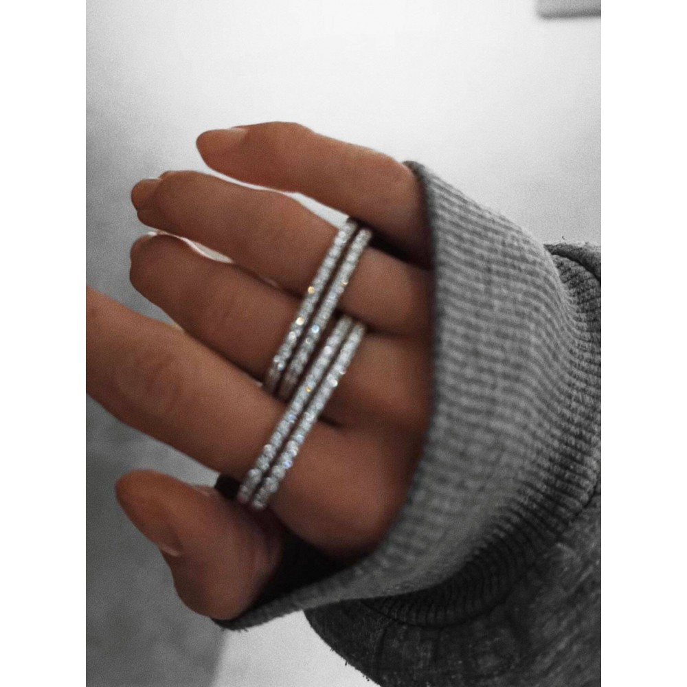 BILLION AVENUE BARI DIAMOND RING ΔΙΠΛΟ ΔΑΧΤΥΛΙΔΙ