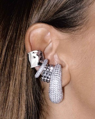 BILLION AVENUE BULB DIAMOND EARSTUD GOLD
