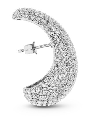 BILLION AVENUE BULB DIAMOND EARSTUD SILVER