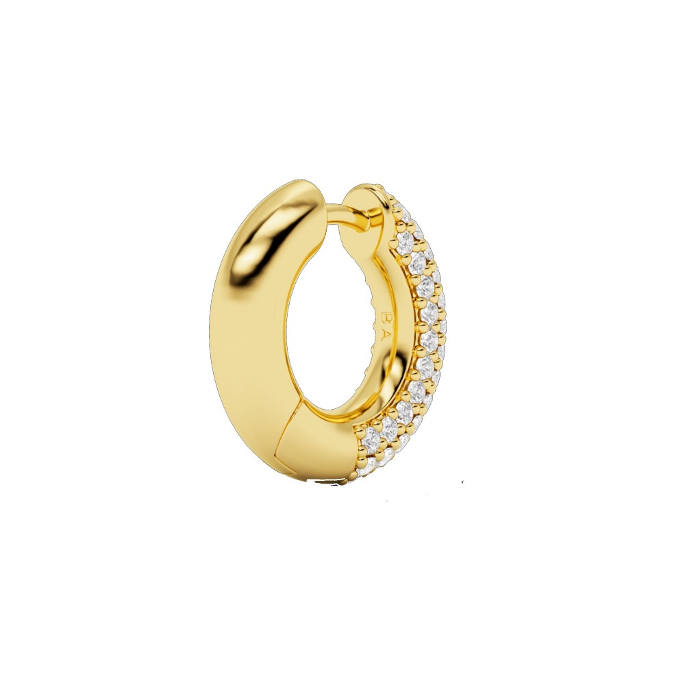 BILLION AVENUE CHUNKY KOS DIAMOND EARRING GOLD