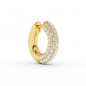 BILLION AVENUE CHUNKY KOS DIAMOND EARRING GOLD