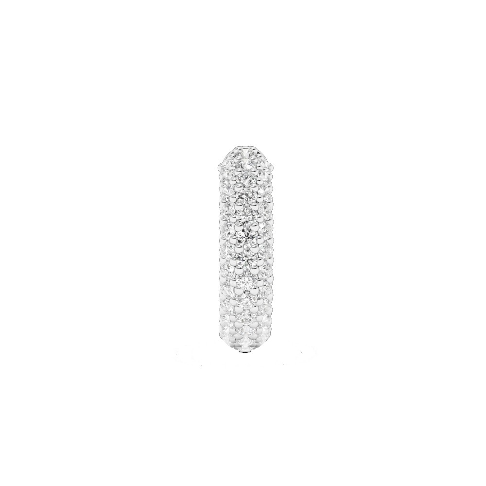 BILLION AVENUE CHUNKY KOS DIAMOND EARRING SILVER BILLION AVENUE CHUNKY KOS DIAMOND EARRING SILVER