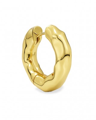 BILLION AVENUE CHUNKY KOS MOLTEN EARRING GOLD