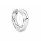 BILLION AVENUE CHUNKY KOS MOLTEN EARRING SILVER