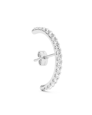 BILLION AVENUE DIAMOND HUG EARSTUD SILVER