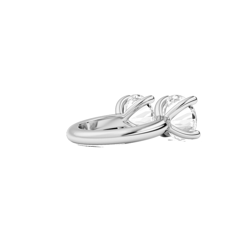BILLION AVENUE DOUBLE DIAMOND RING SILVER ΔΑΧΤΥΛΙΔΙ