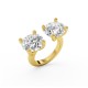 BILLION AVENUE DOUBLE DIAMOND RING GOLD ΔΑΧΤΥΛΙΔΙ BILLION AVENUE DOUBLE DIAMOND RING GOLD ΔΑΧΤΥΛΙΔΙ