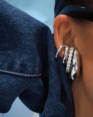 BILLION AVENUE DOUBLE KOS EARCUFF SILVER