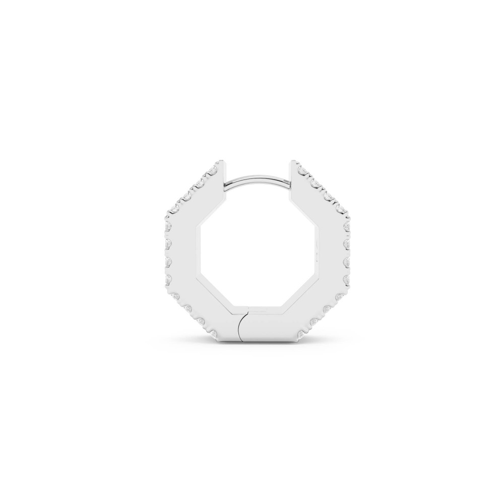 BILLION AVENUE EDGE SMALL DIAMOND EARRING SILVER BILLION AVENUE EDGE SMALL DIAMOND EARRING SILVER