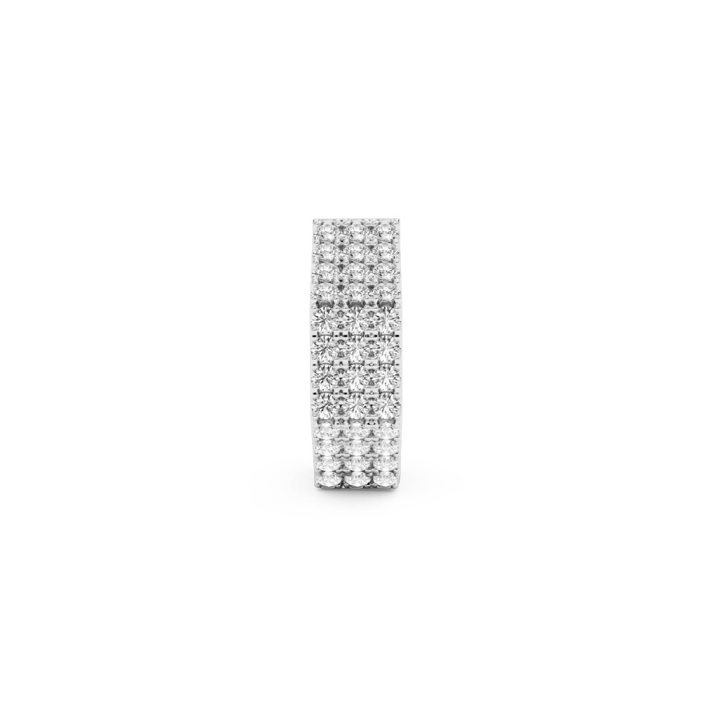 BILLION AVENUE EDGE SMALL DIAMOND EARRING SILVER BILLION AVENUE EDGE SMALL DIAMOND EARRING SILVER