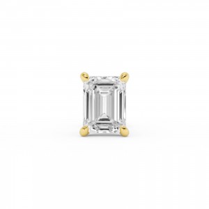 BILLION AVENUE EMERALD DIAMOND EARSTUD GOLD