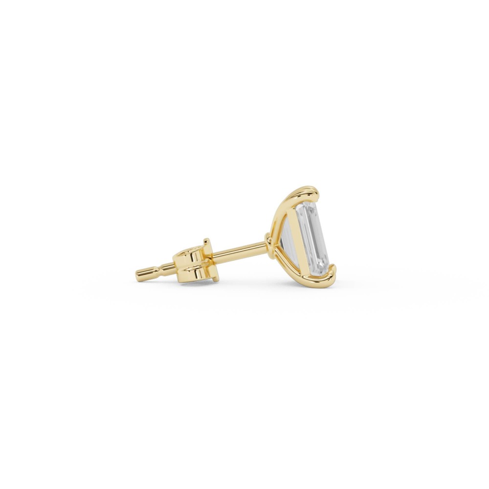 BILLION AVENUE EMERALD DIAMOND EARSTUD GOLD
