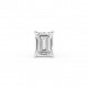BILLION AVENUE EMERALD DIAMOND EARSTUD SILVER