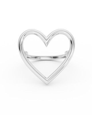 BILLION AVENUE HEART RING SILVER ΔΑΧΤΥΛΙΔΙ