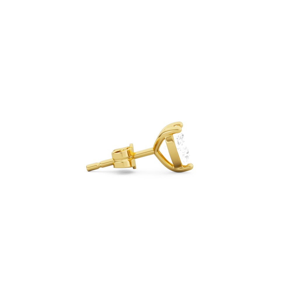 BILLION AVENUE HEART DIAMOND EARSTUD GOLD BILLION AVENUE HEART DIAMOND EARSTUD GOLD