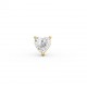 BILLION AVENUE HEART DIAMOND EARSTUD GOLD BILLION AVENUE HEART DIAMOND EARSTUD GOLD