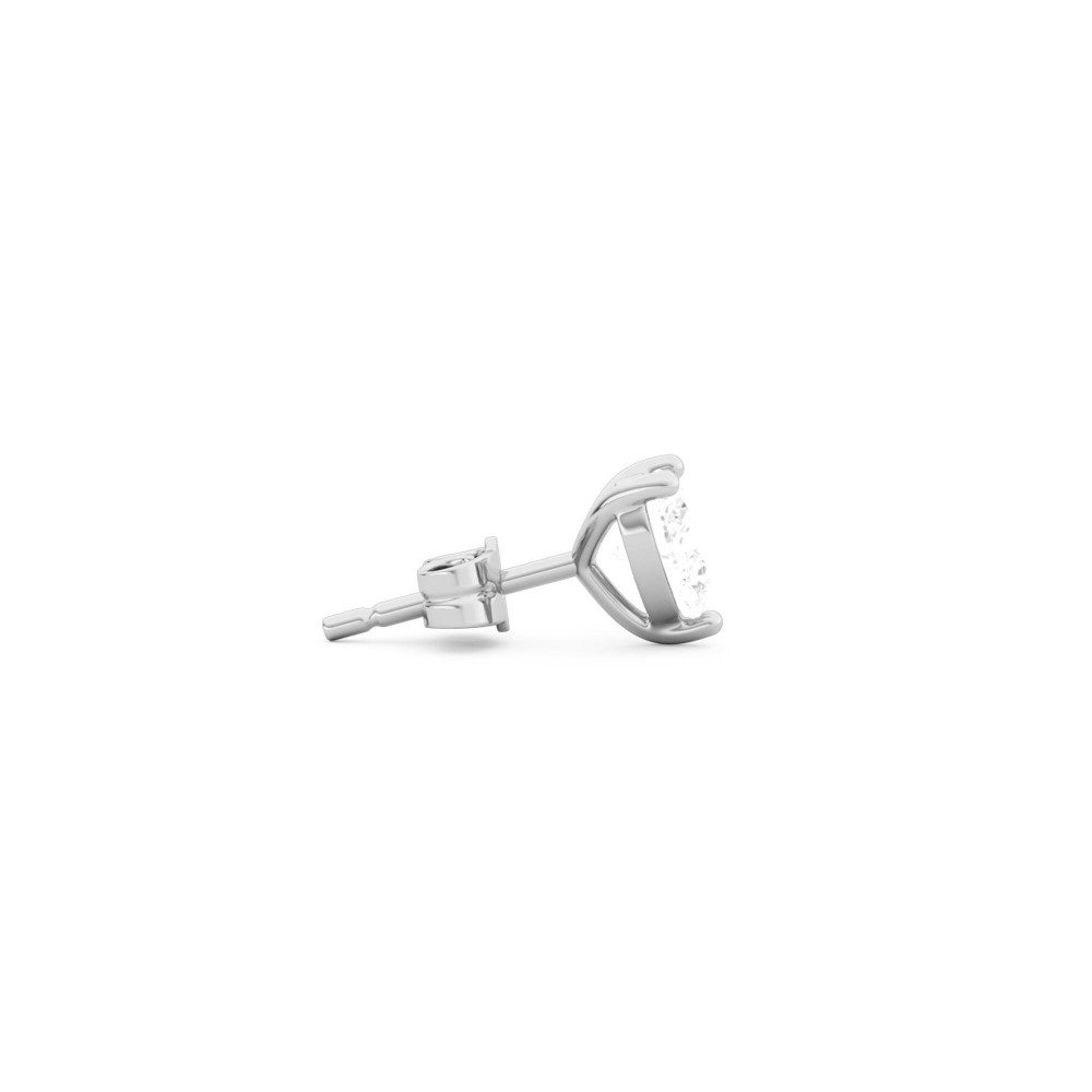 BILLION AVENUE HEART DIAMOND EARSTUD SILVER BILLION AVENUE HEART DIAMOND EARSTUD SILVER
