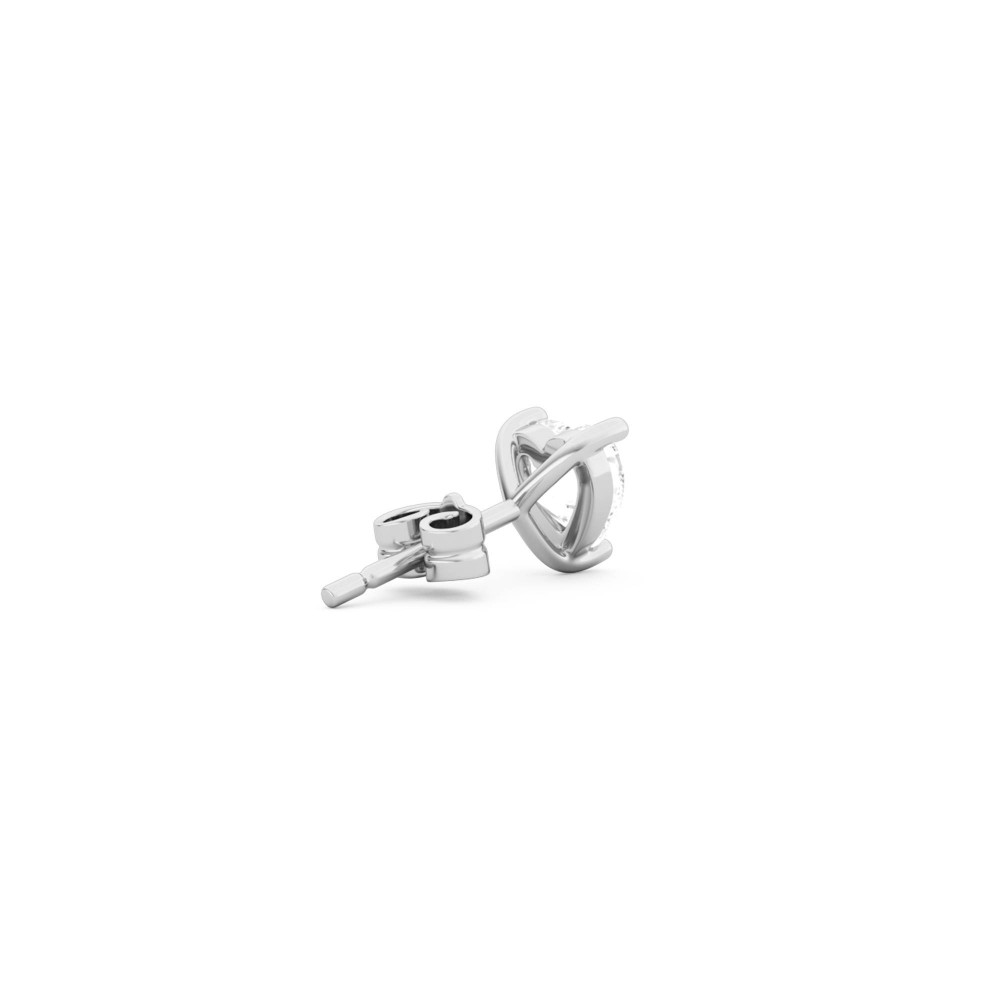 BILLION AVENUE HEART DIAMOND EARSTUD SILVER BILLION AVENUE HEART DIAMOND EARSTUD SILVER