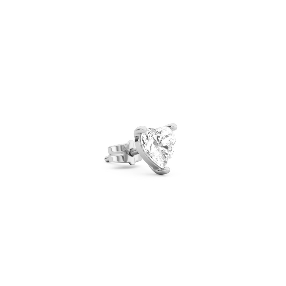BILLION AVENUE HEART DIAMOND EARSTUD SILVER BILLION AVENUE HEART DIAMOND EARSTUD SILVER