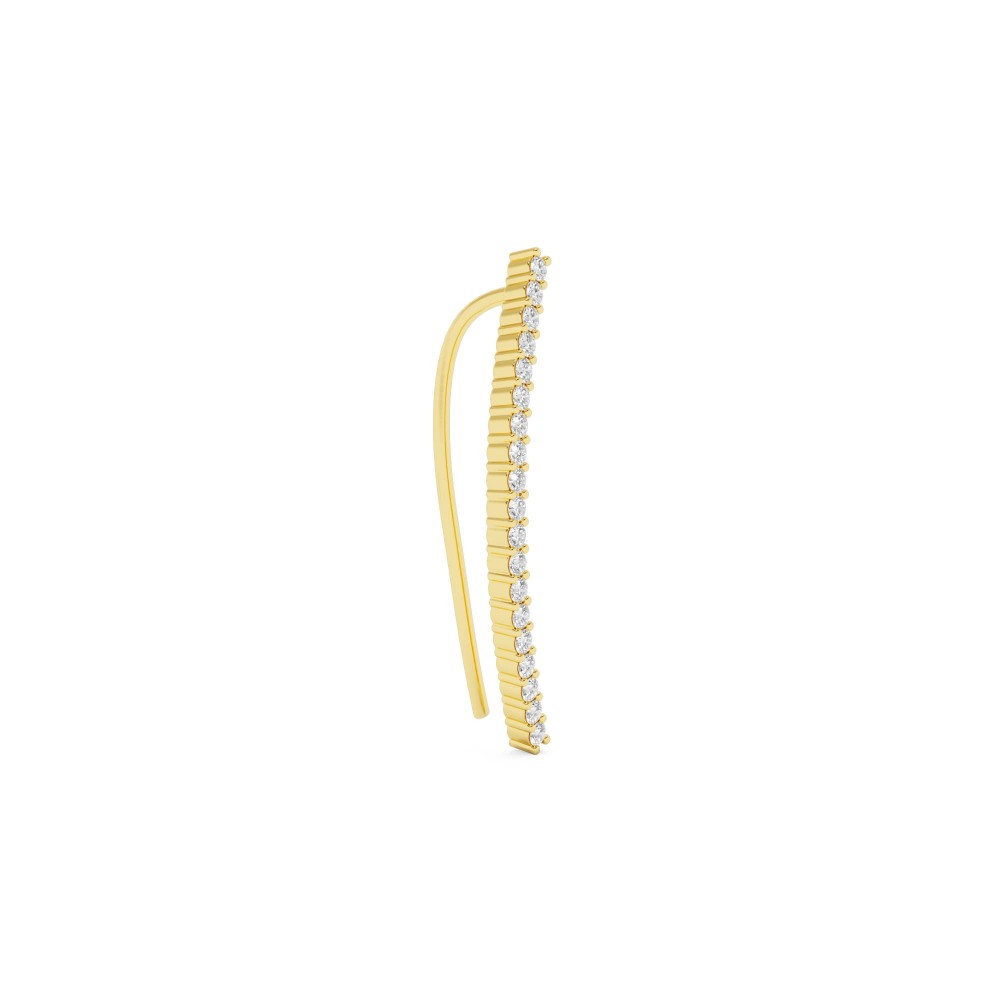 BILLION IRIS CLIMBER EARRING GOLD LEFT