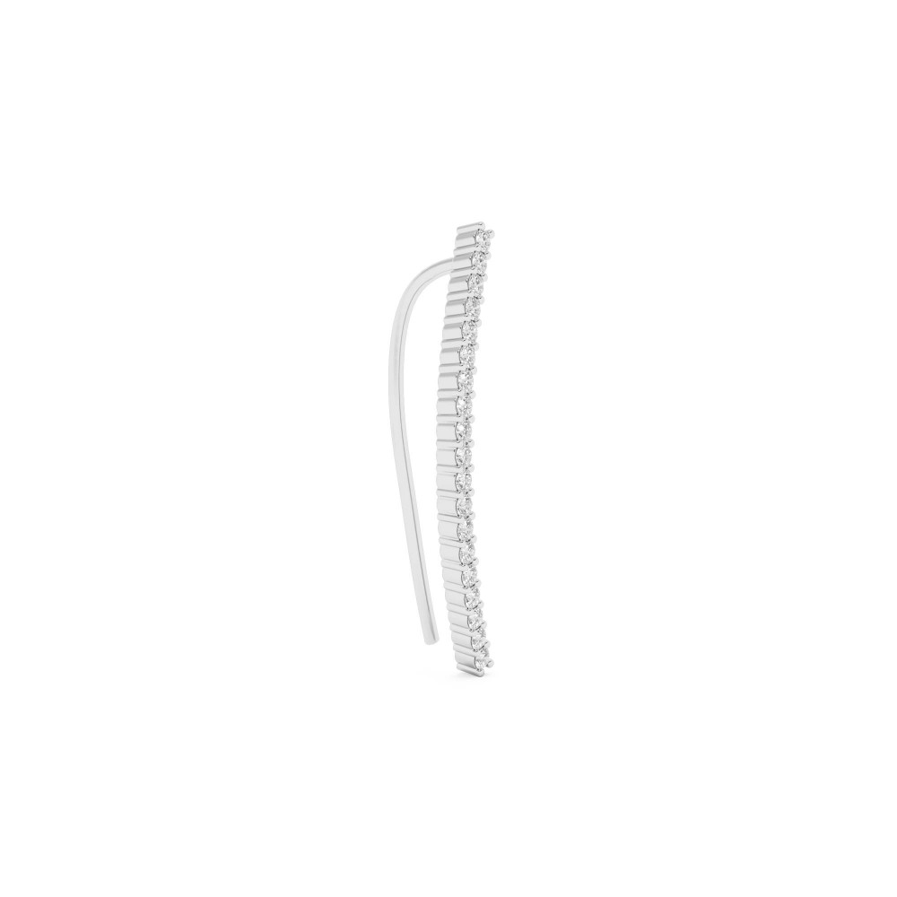 BILLION IRIS CLIMBER EARRING SILVER LEFT